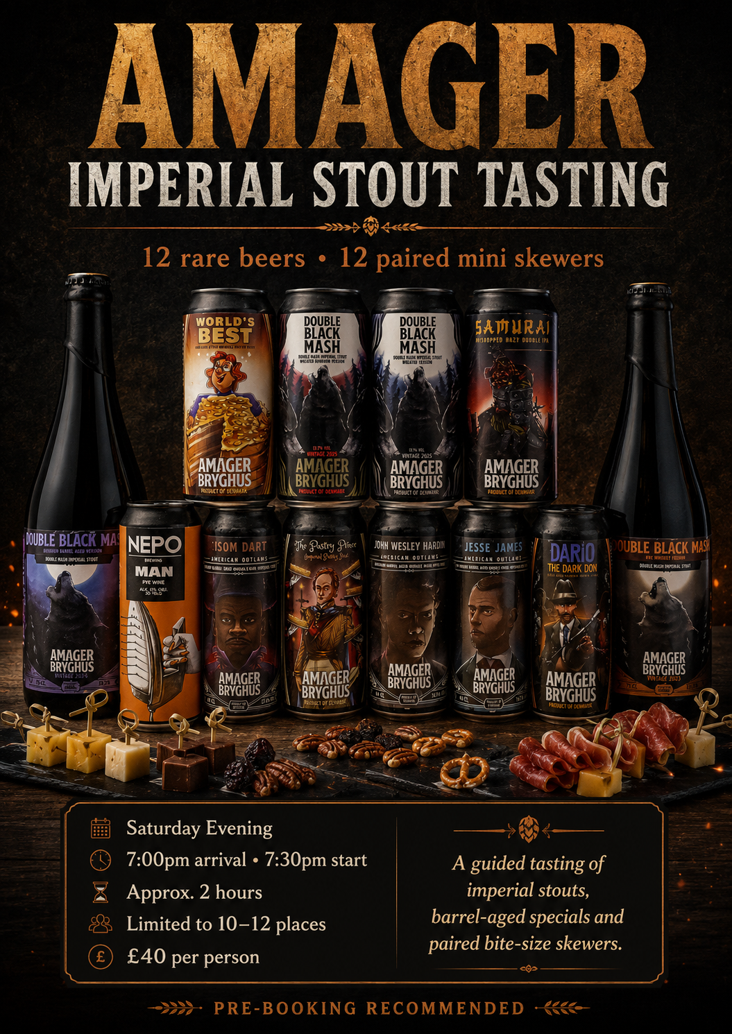Amager Imperial Stout Tasting - Saturday 27th June